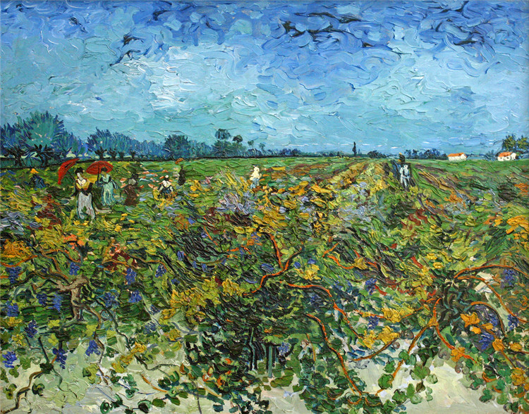 The Green Vineyard Vincent Willem Van Gogh Oil Painting